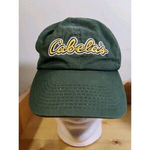 Cabela's World's Foremost Outfitter Embroidered Strap Adjustable Hat Green